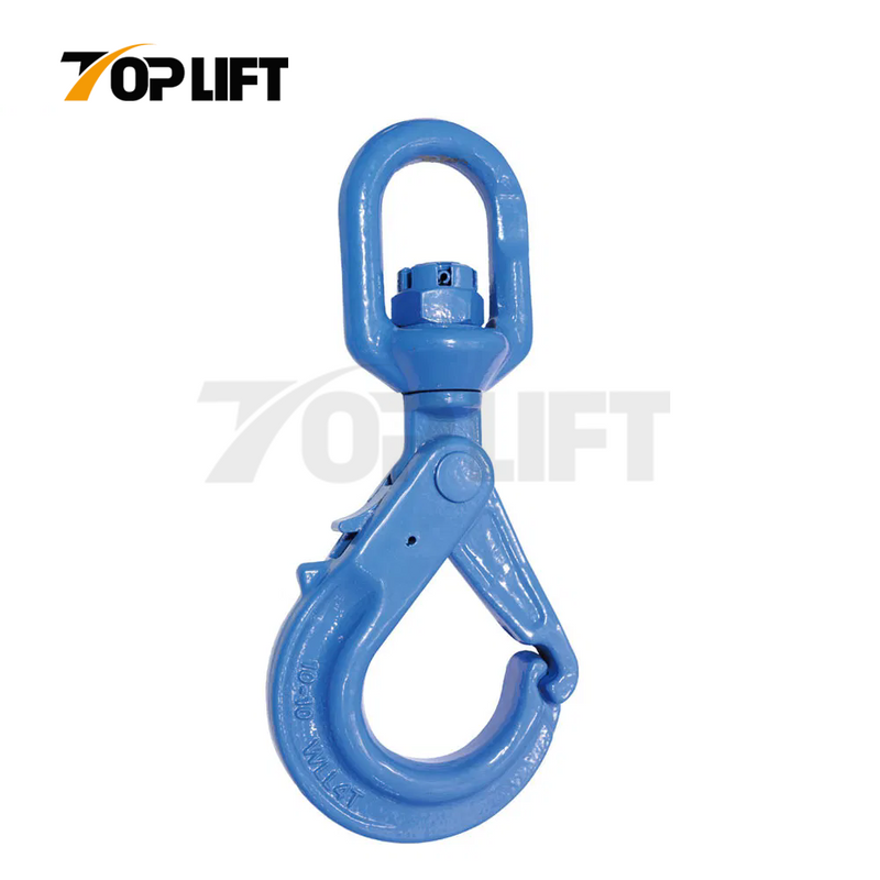 Grade 100 Forged Alloy Steel Special Swivel Selflocking Hook 