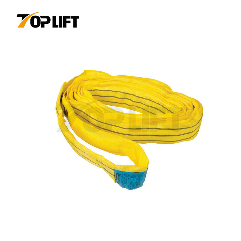 Heavy Duty 1T To 50T Polyester Lifting Belt Strap Round Sling