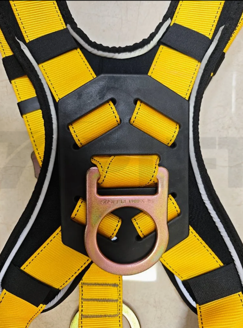 Fall Protection Kit 7 Point Dring with Back Waist Thigh Pad Full Body Roofing Safety Harnesses