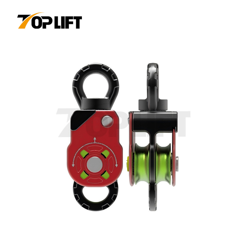 Aluminum Alloy 36KN Strength Diameter 15MM Fall Protection Block Pulley