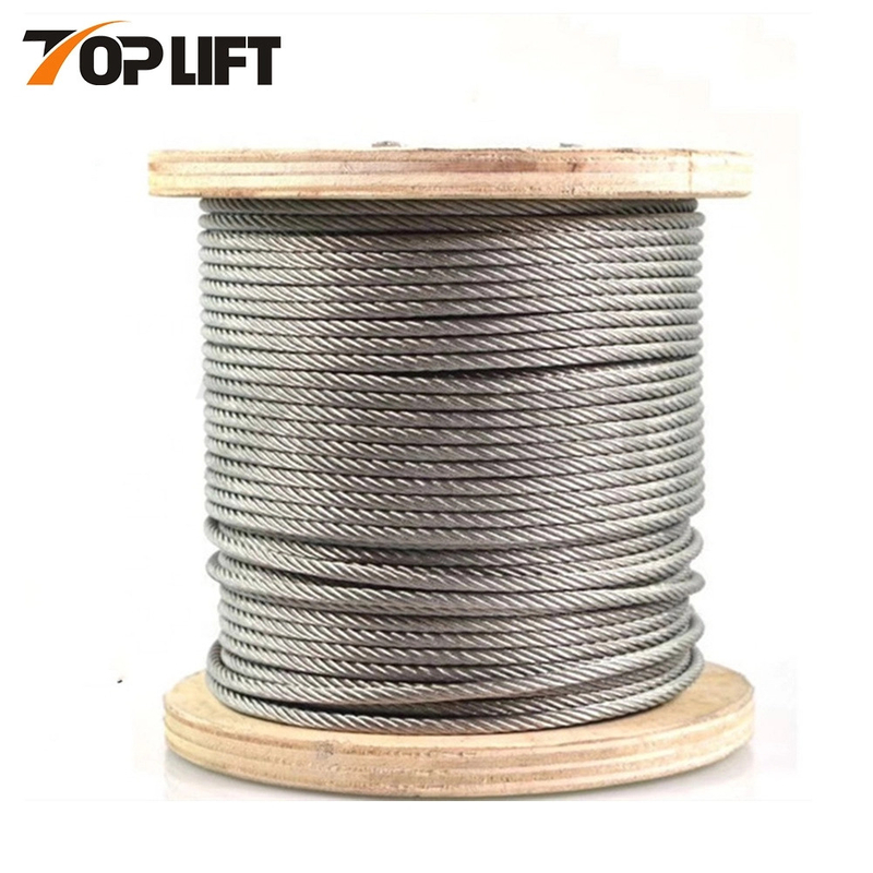 6*55SWS+IWR Braided Ungalvanized Steel Cable Galvanized Steel Wire Rope