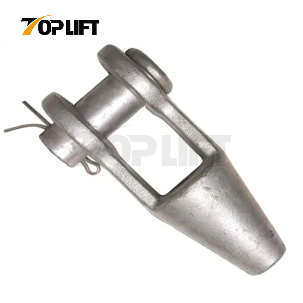 Forged Steel Open Spelter Socket Wire Rope Wedge Sockets