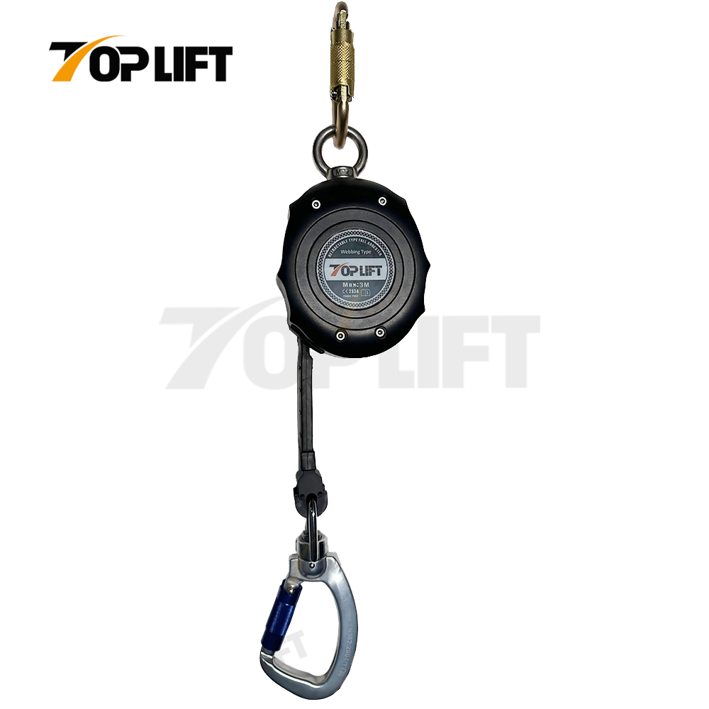  TP-WRL03 CE Certified 3 m Webbing Lanyard Fall Arrester Self-Retractable Lifeline 