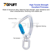 Outdoor Small Aluminum Alloy Universal Roating Carabiner for Climbing Fall Protection