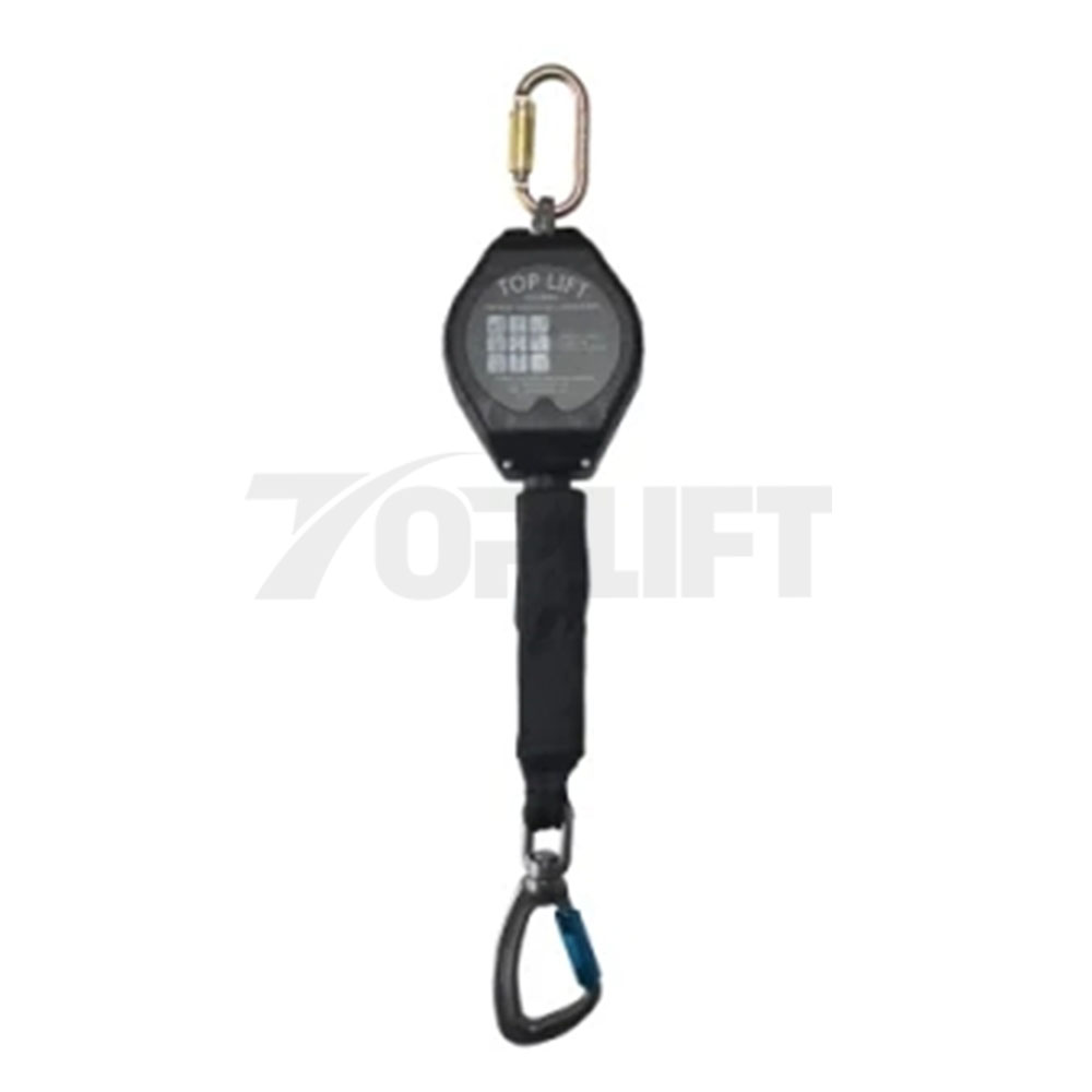 TOPLIFT Capacity 100KG 1.8-6M Webbing Retractable Fall Arrester Protection Lifeline
