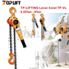 TP-VL High Quality 0.25ton- 9ton Lifting Height Hand Manual Lever Hoist Block