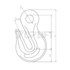 TP-8-027 G80 US type eye grab hook for lifting