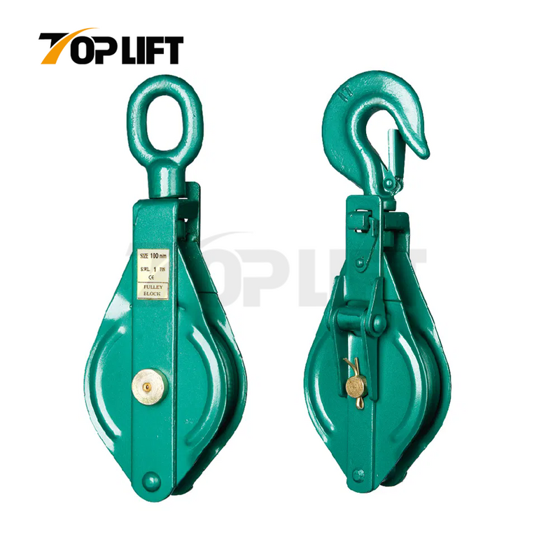 Snatch Block Lifting Ramp Use High Quality Double Sheave Hook Type Pulley Regular Snatch Block from ...