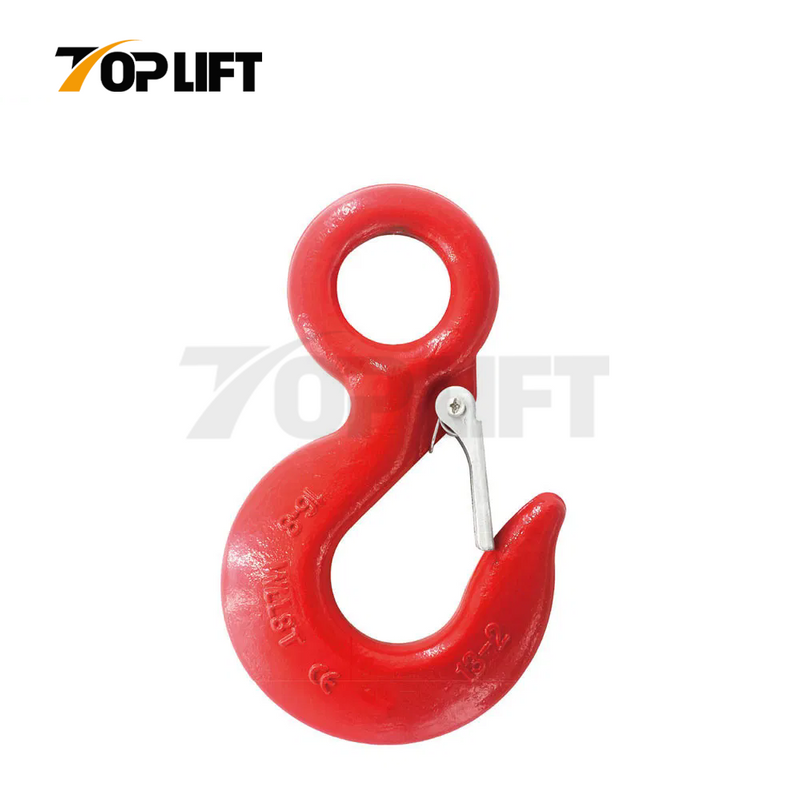 G80 Forged Super Alloy Steel Eye Sling Hook with Latch