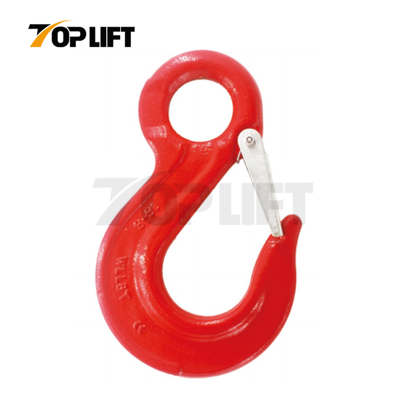 TOPLIFT G80 Eye Sling Hook Heavy Duty Lifting Hook with Safety Lock