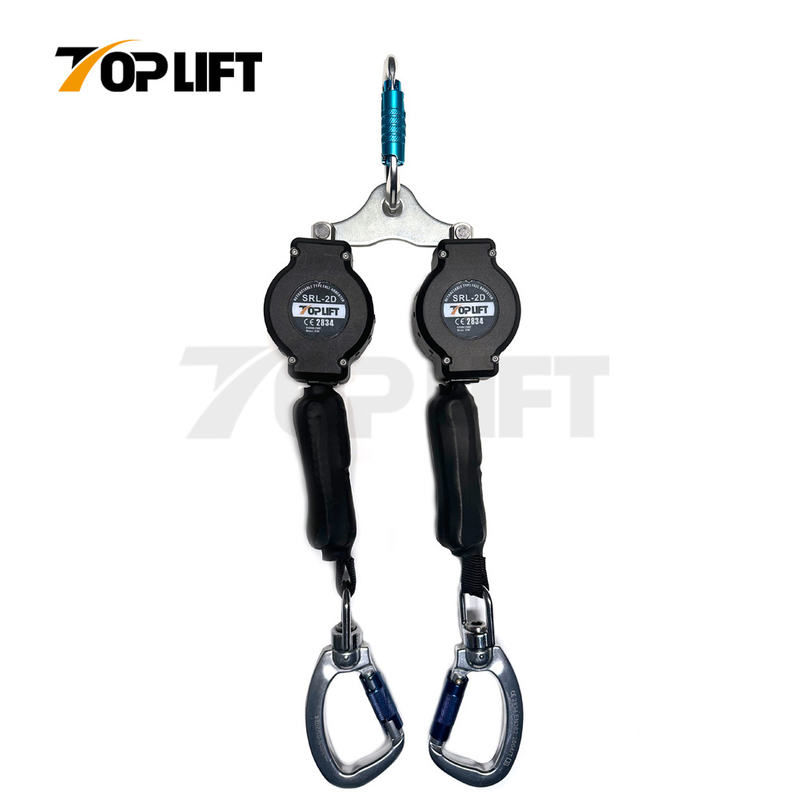 High Strength Self-retracting Protection Equipment Double Type Fall Arrester 