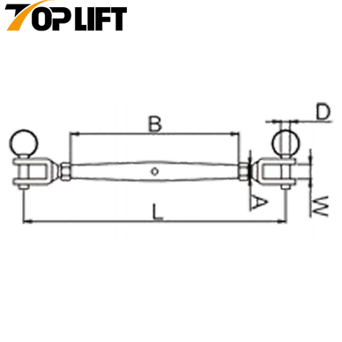 Stainless Steel JIS Type Closed body Turnbuckle