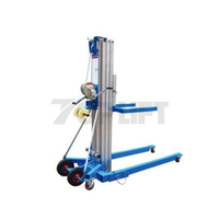 High Quality Masts Aluminum Aerial Material Lift with Winch