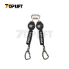 TOPLIFT Webbing Type Absorber Dual Hooks Fall Arrester Lifeline 1.8M 100KG Capacity