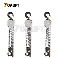 TOPLIFT 0.5T to 30T Manual Chain Block Hoist with G80 Load Chain Lifting Equipment