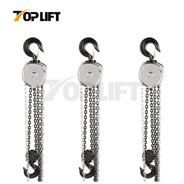 TOPLIFT 0.5T to 30T Manual Chain Block Hoist with G80 Load Chain Lifting Equipment