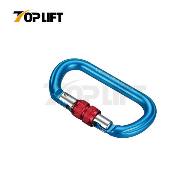 Aluminium Rotatable Lock Carabiner Hook For Fall Arrest