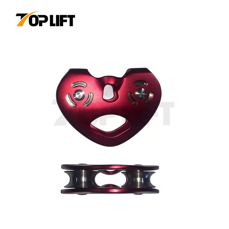 TOPLIFT High-strength WLL 10KN Aluminum Alloy Pulley for Rope Access for Lifting Climbing 