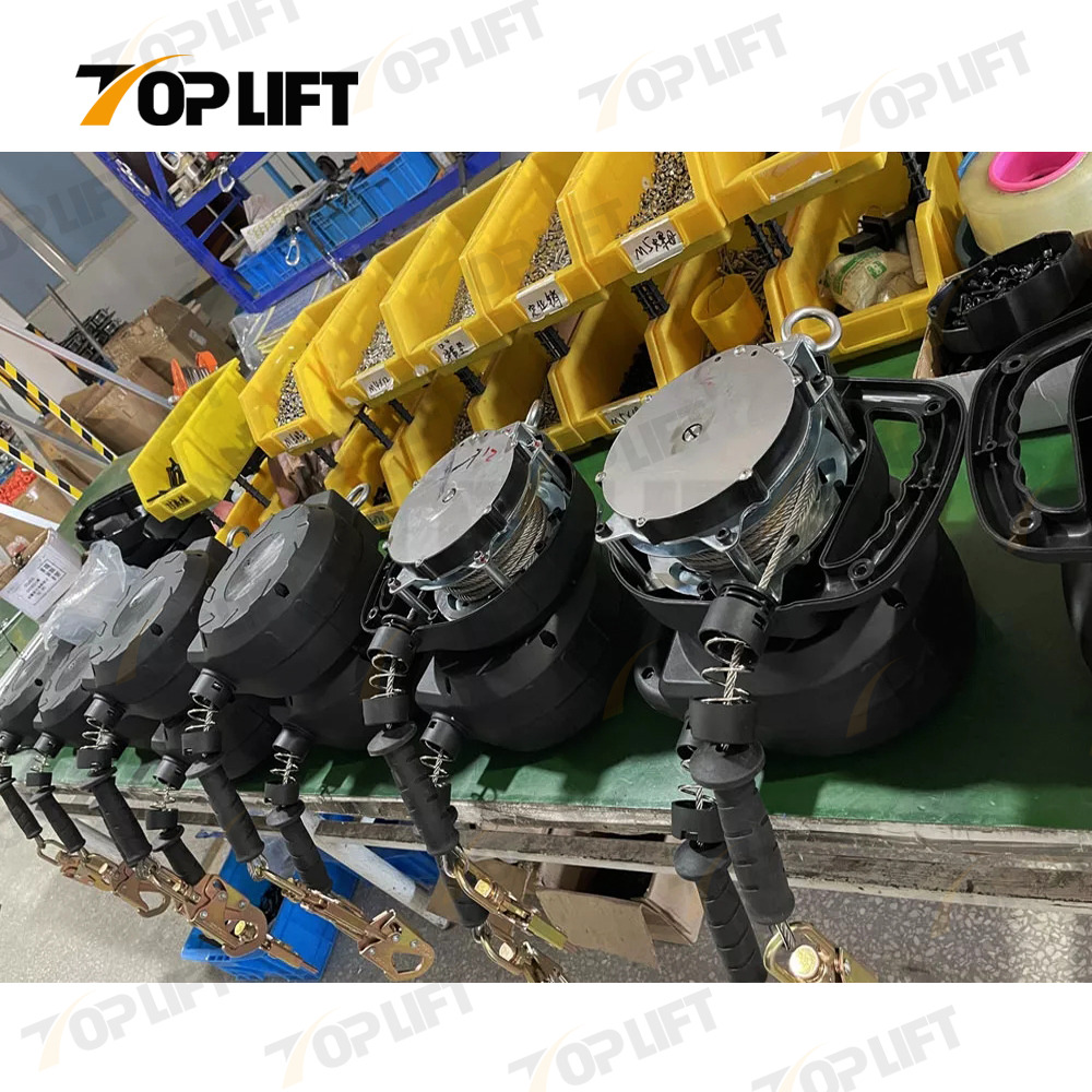 China-Made ANSI Certified 10-33FT Wire Rope Self Retractable Fall Arrester Lifeline