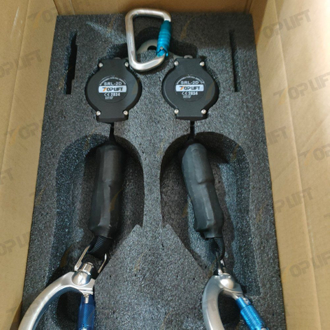 High Strength Self-retracting Protection Equipment Double Type Fall Arrester 