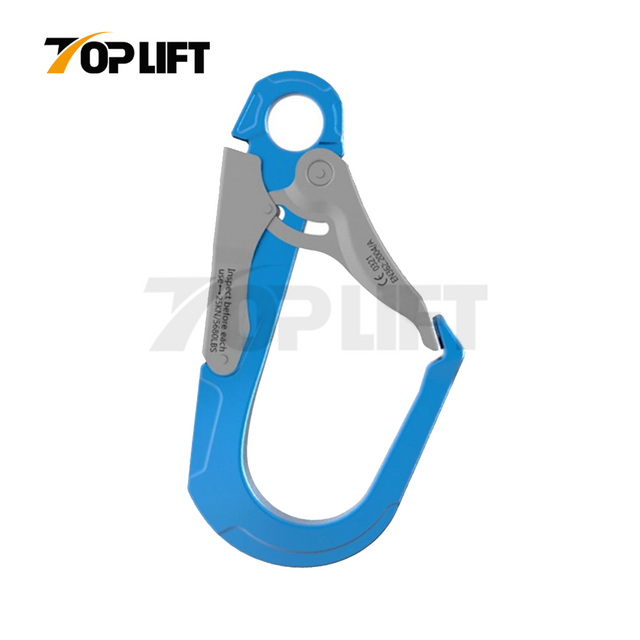 TOPLIFT 30KN Opening 61MM Aluminium Safety Locking Snap Hook for Climbing