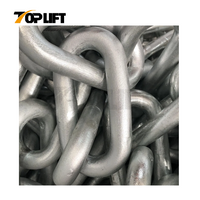 TOPLIFT Galvanized Studless Link Anchor Chain for Marine Anchoring Systems