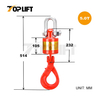 Versatile Vertical Alloy Steel 360° Rotating Industrial-Grade G80 Oilfield Swivel Hook