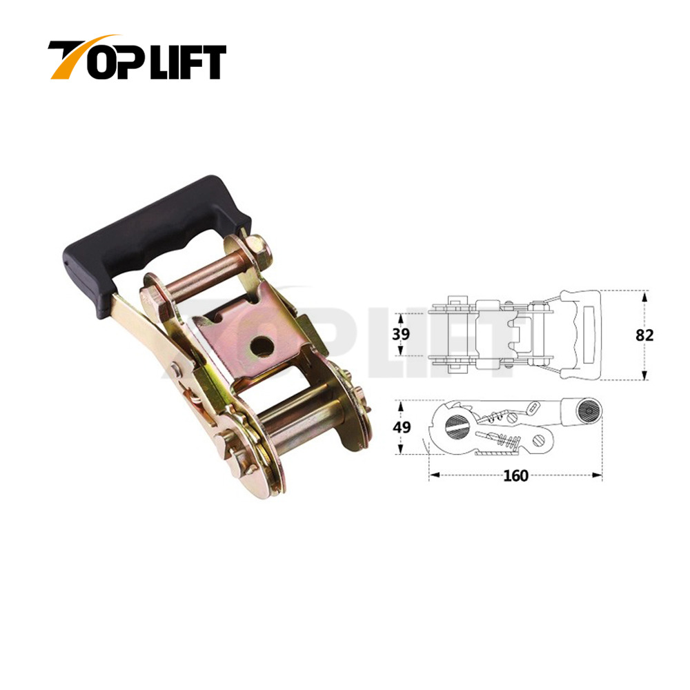 Heavy Duty Ratchet Cargo Lashing Strap Buckle