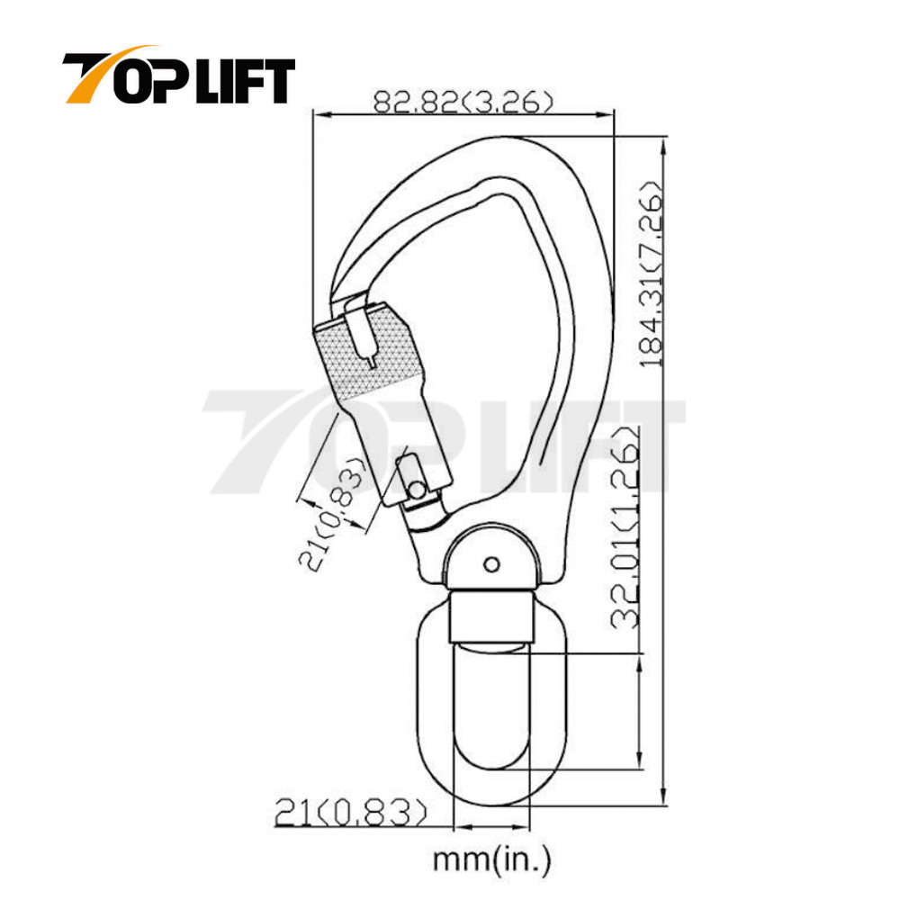 Automatic Locking Carabiner Rotating Forged Aluminum Alloy Snap Hook