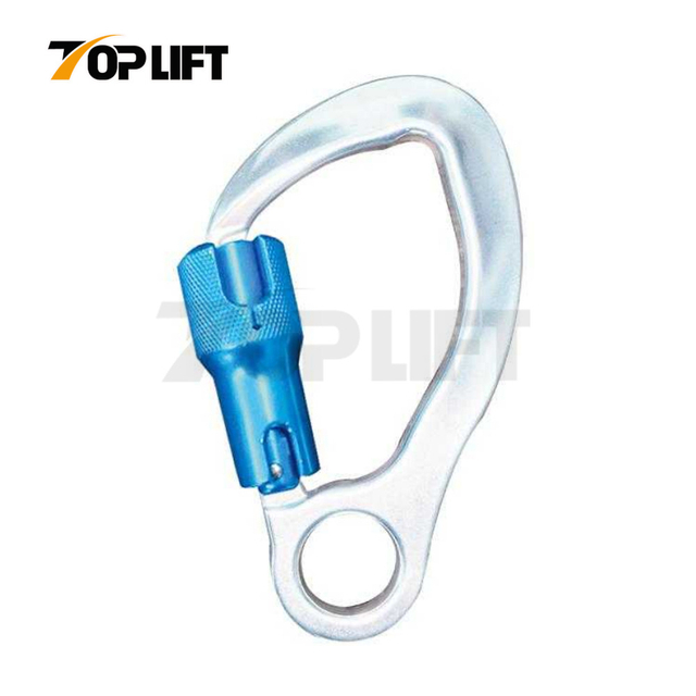 High Strength Twist Lock Aluminum Climbing Carabiner Forged Steel Safety Hook