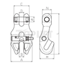 G100 Rigging Hardware Forged Alloy Steel Clevis Clutch
