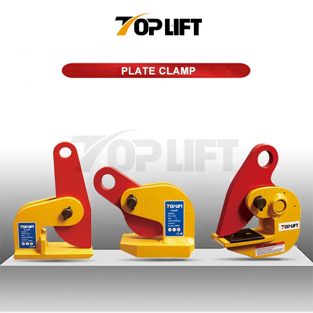 TOPLIFT Lifting Equipment WLL 1T To 6T TDL Thin Sheet Horizontal Plate Clamp
