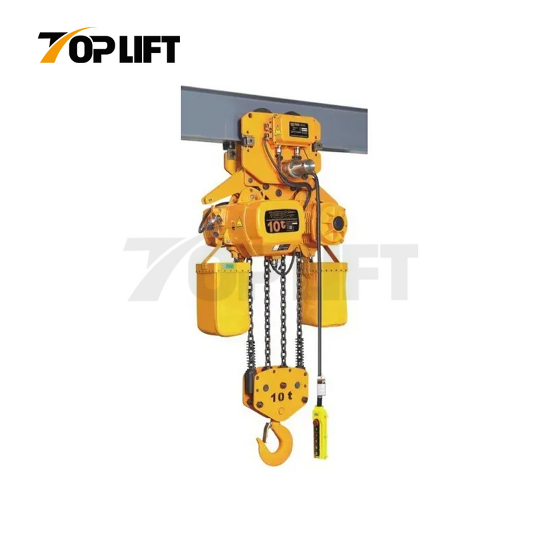 10T CE Certified Hook Suspension Type Electric Chain Hoist with Hook