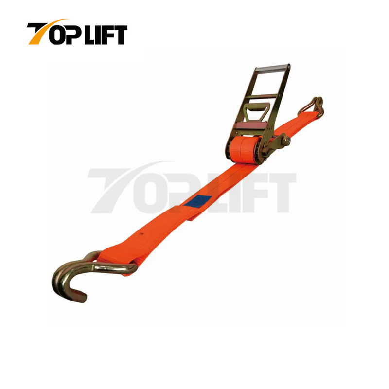 TOPLIFT Safe Cargo Securing 3 Inch Adjustable Ratchet Tie Down Straps