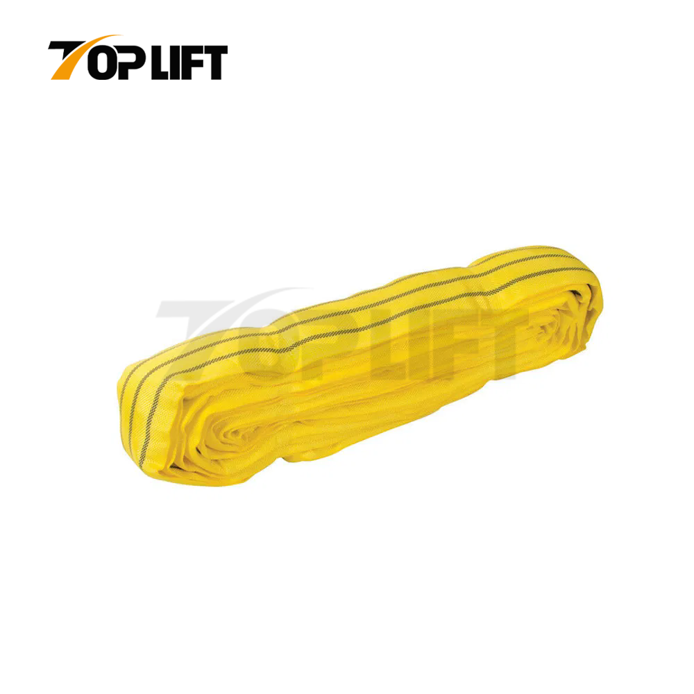 Heavy Duty 1T To 50T Polyester Lifting Belt Strap Round Sling