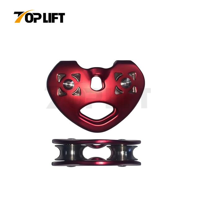 TOPLIFT Aluminium Alloy Cable Trolley Pulley for Safety Harness Fall Protection System