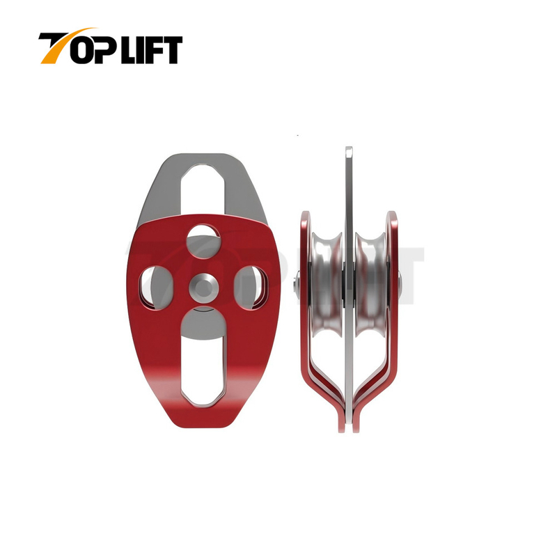 Aluminum Twin Sheave Pulley For Climbing Rigging Rescue