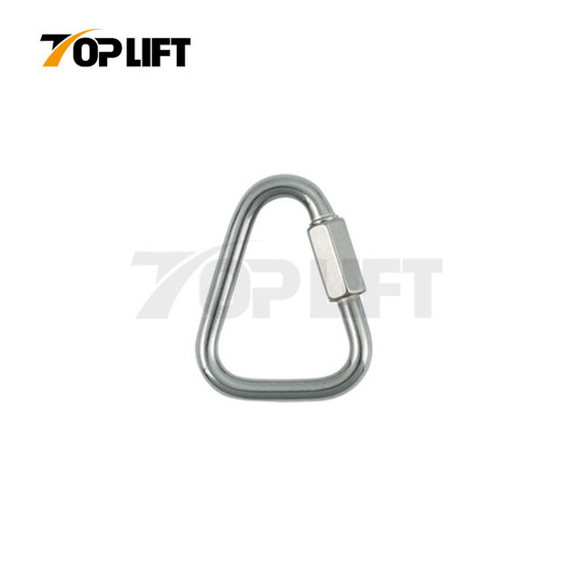 TOPLIFT 27KN Diameter 8mm Climbing Safety Lock Screwlock Steel Carabiner Hook