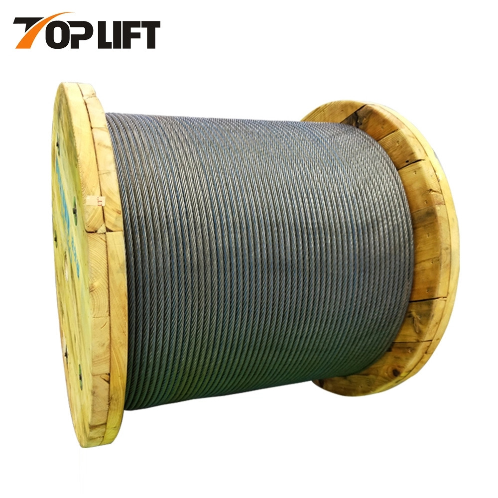 6*55SWS+IWR Braided Ungalvanized Steel Cable Galvanized Steel Wire Rope