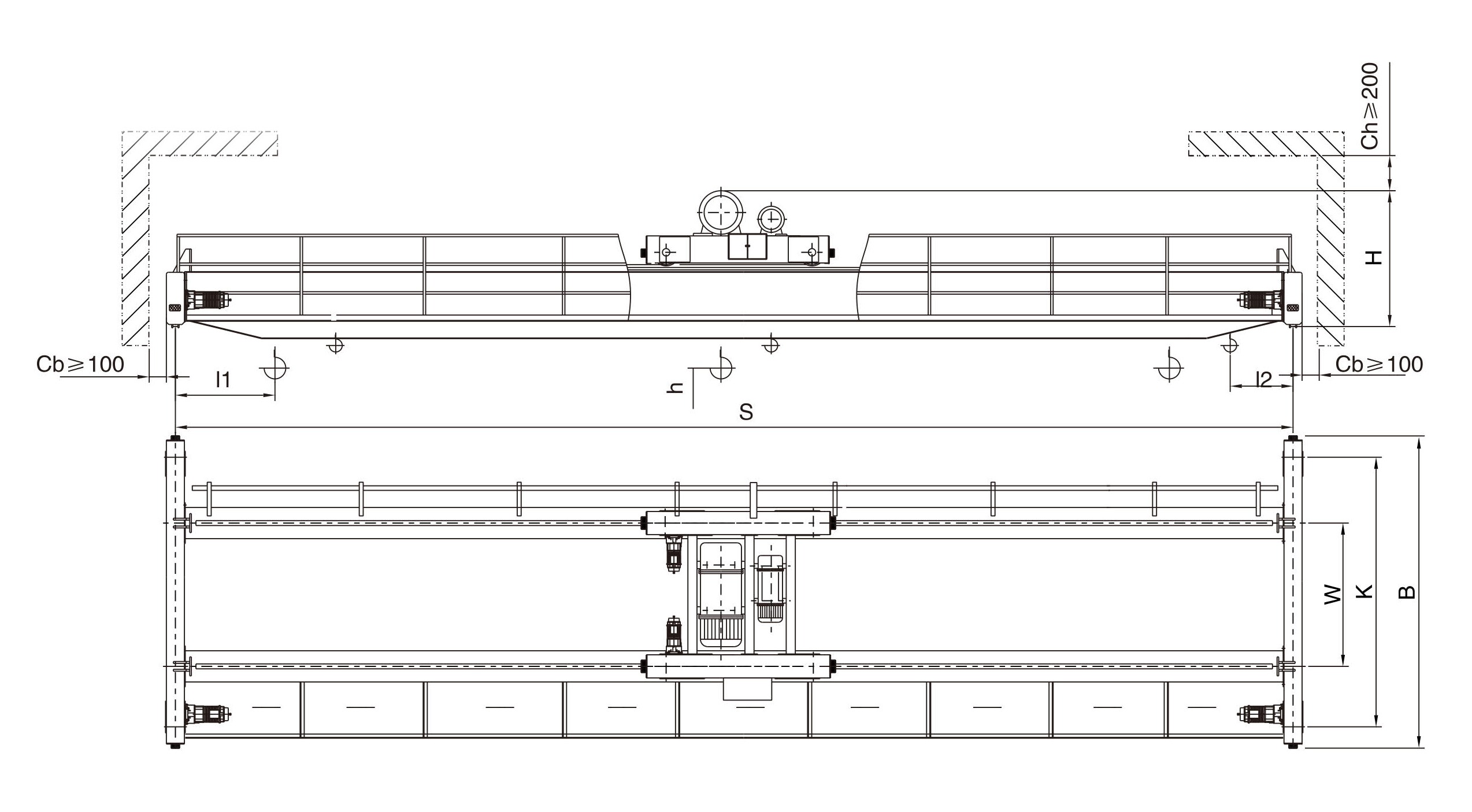 5-32&5T LH 型电动葫芦桥式起重机 (3)