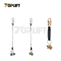 High Quality Safety Equipment Anchorage Line Fall Protective Lanyard with Rope Grab 