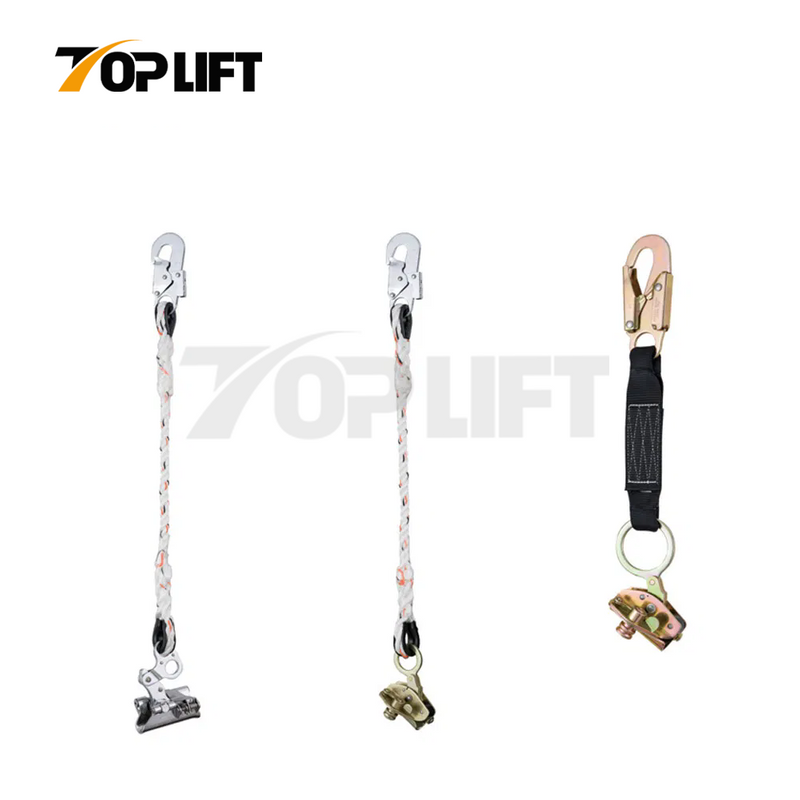 High Quality Safety Equipment Anchorage Line Fall Protective Lanyard with Rope Grab 