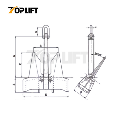 AC-14 H.H.P. Anchor for Marine