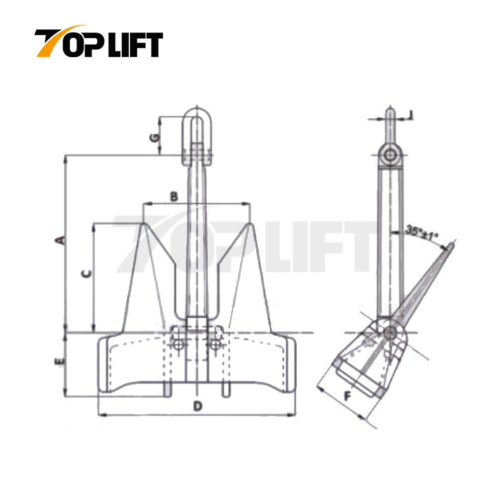 AC-14 H.H.P. Anchor for Marine