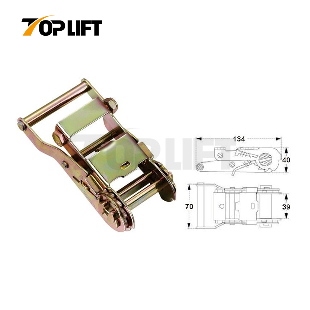 1 1/2" Steel handle Ratchet Straps Buckle