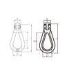 TP-8-270 G80 Rigging Hardware Forged Super Alloy Steel Clevis Link