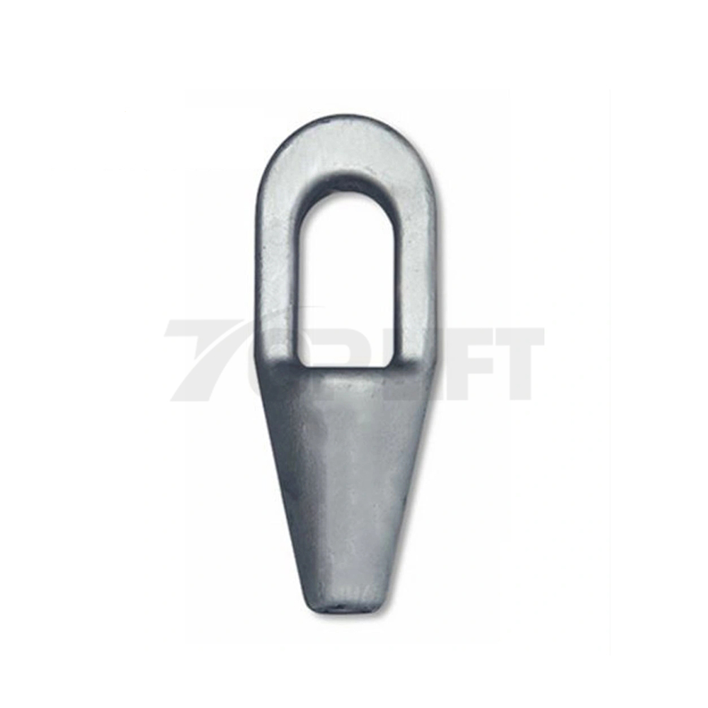 G417 High Standard Grooved Closed Spelter Socket for Wire Rope Sling