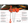 TP-A Manual Pulley Chain Hoist Chain Block with G80 Load Chain