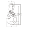 Alloy Steel Forged G80 Eye Type Self-Locking Hook for Rigging