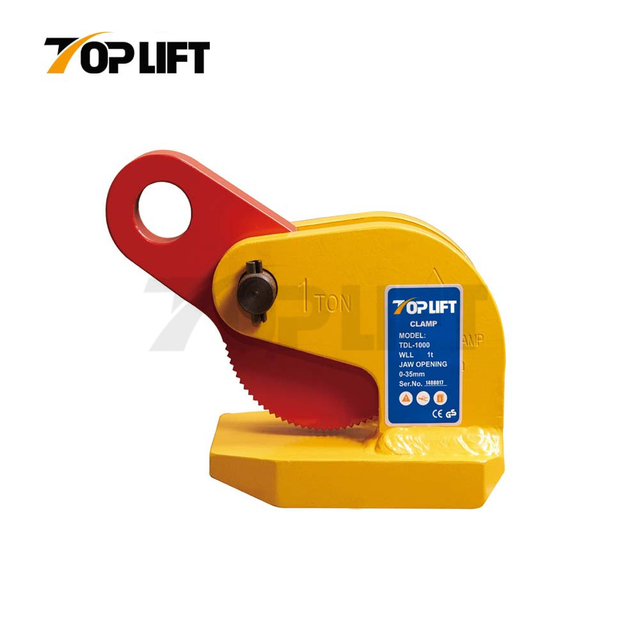 TOPLIFT Lifting Equipment WLL 1T To 6T TDL Thin Sheet Horizontal Plate Clamp